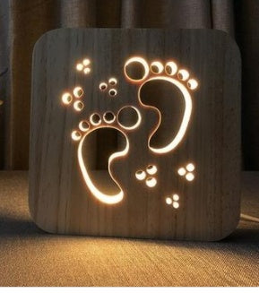 Music Note 3D LED Lamp – USB Night Light for Bedroom Decor