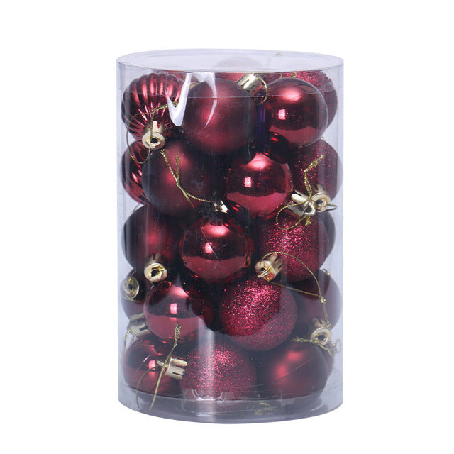 34pcs Christmas Ball Ornaments Set 4cm – Shatterproof Xmas Tree Decorations