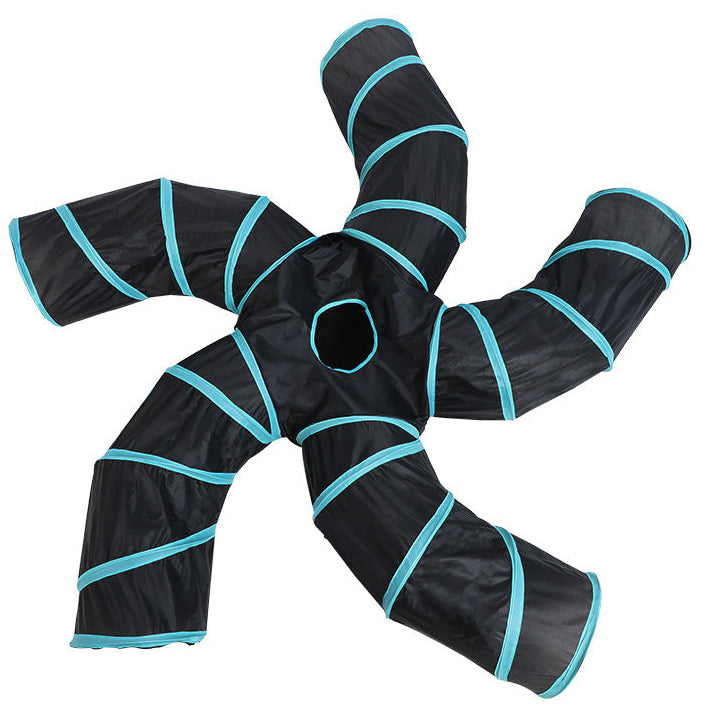 Interactive Pet Tunnel Toy – Tree Pattern Play Tube for Cats & Dogs