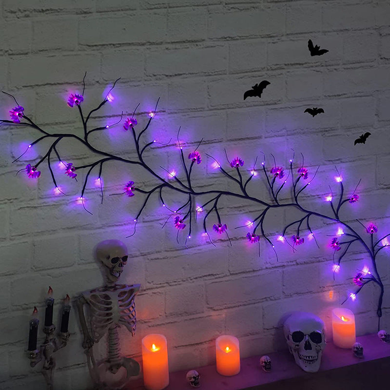 Halloween LED Lights With Pumpkins & Bats