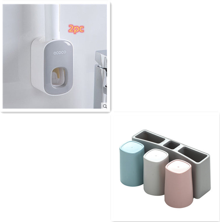 Bathroom Organizer & Toothpaste Dispenser for Everyday Ease