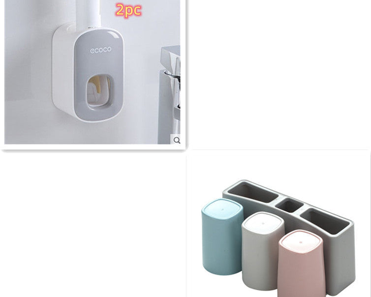 Bathroom Organizer & Toothpaste Dispenser for Everyday Ease