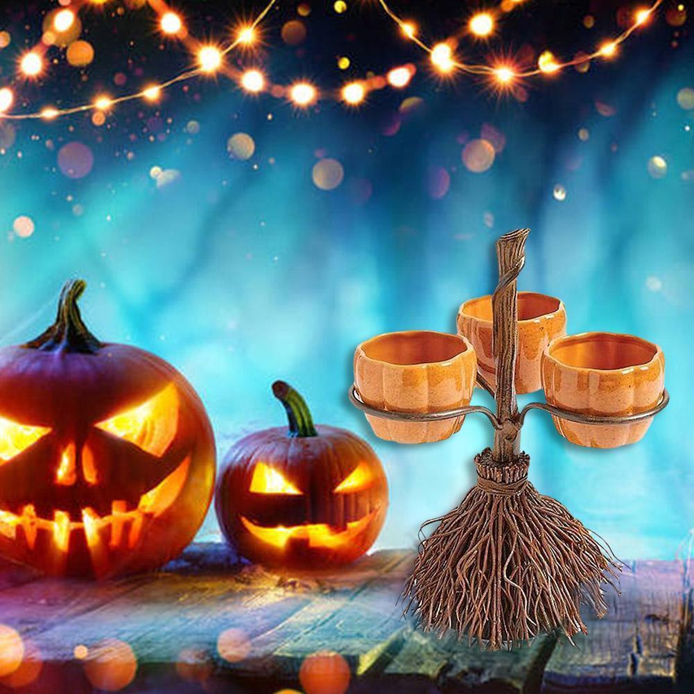 Halloween Pumpkin Snack Bowl Rack for Spooky Fun Parties