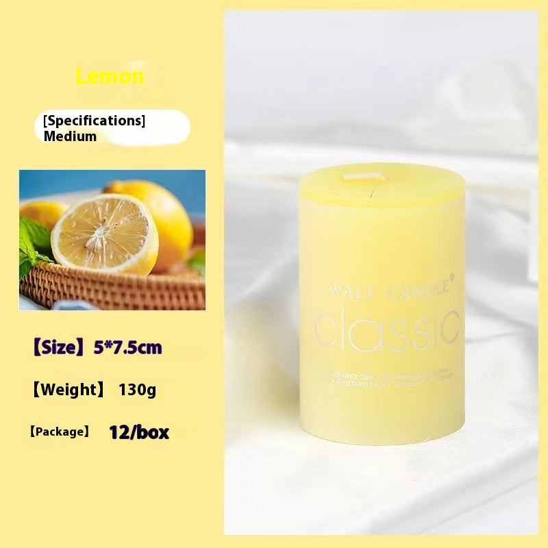 Relaxing Aromatherapy Candle – Cylindrical Color Candle for Home, Gifts & Stress Relief