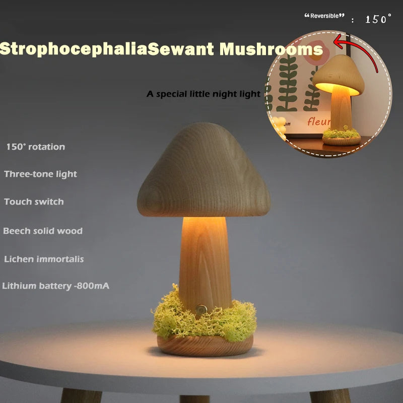 Twisted Mushroom Night Light for Cozy Bedroom Vibes