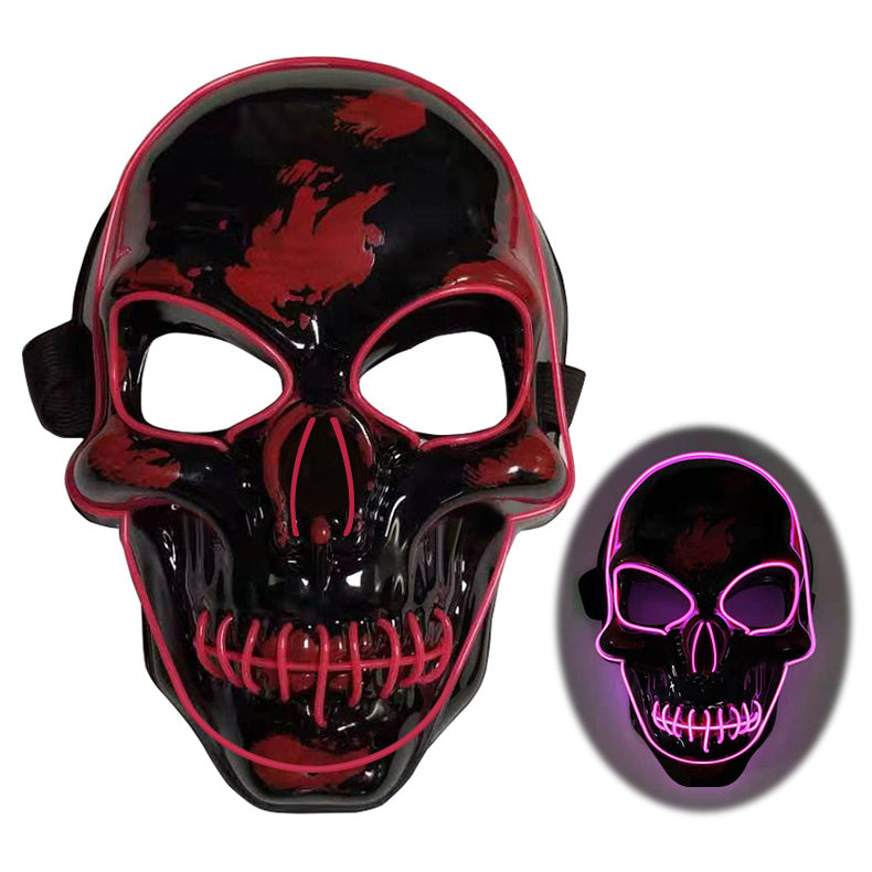 Halloween Skeleton Mask with Cool LED Glow