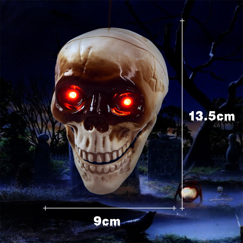 Realistic Floating Skeleton Heads – Halloween Props with Scary Sounds