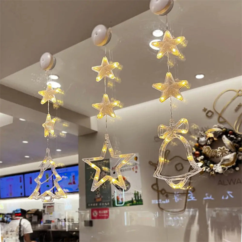 3pc LED Star Ornaments for Magical Christmas Glow