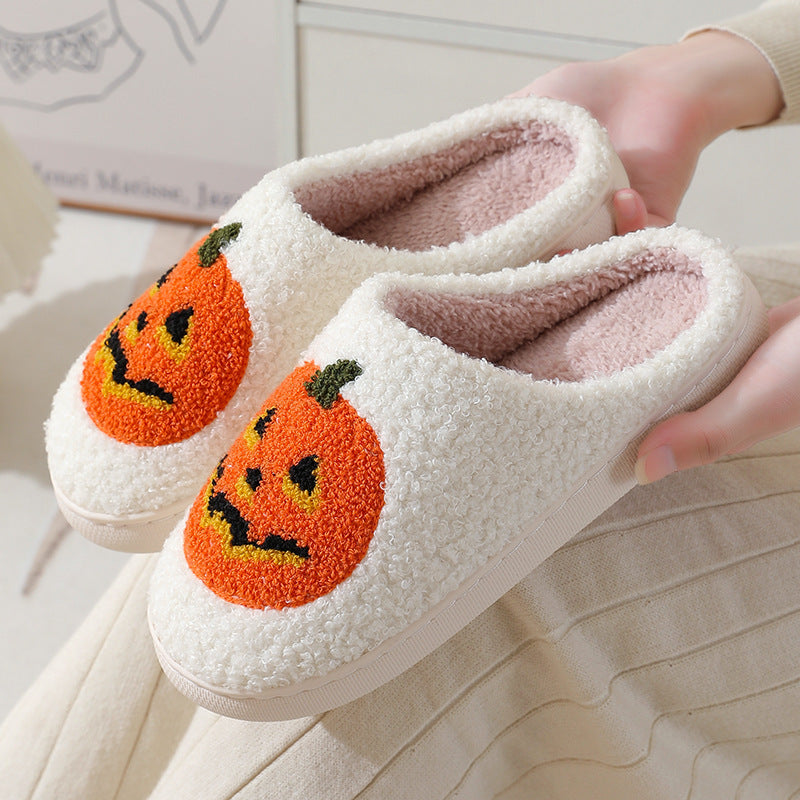 Pumpkin Cartoon Slippers for Warm Cozy Evenings
