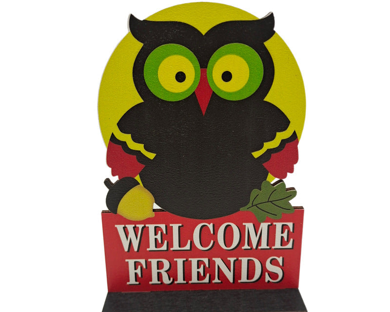 Thanksgiving Dinner Table Decor – Rustic Fall Signs & Harvest Wooden Ornaments
