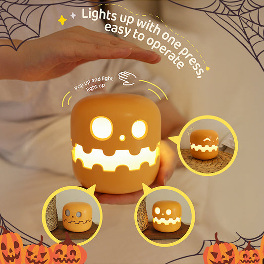 Pumpkin Bedside Lamp – Spooky Cute Halloween Décor