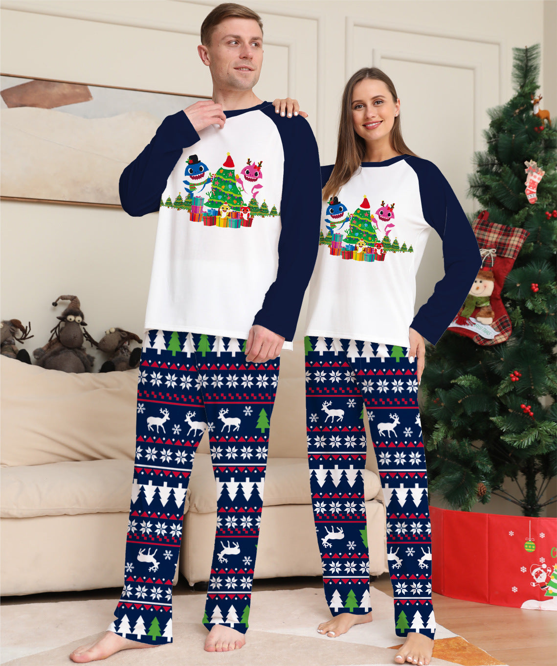 Family Matching Christmas Pajamas Set – Holiday Nightwear Outfit