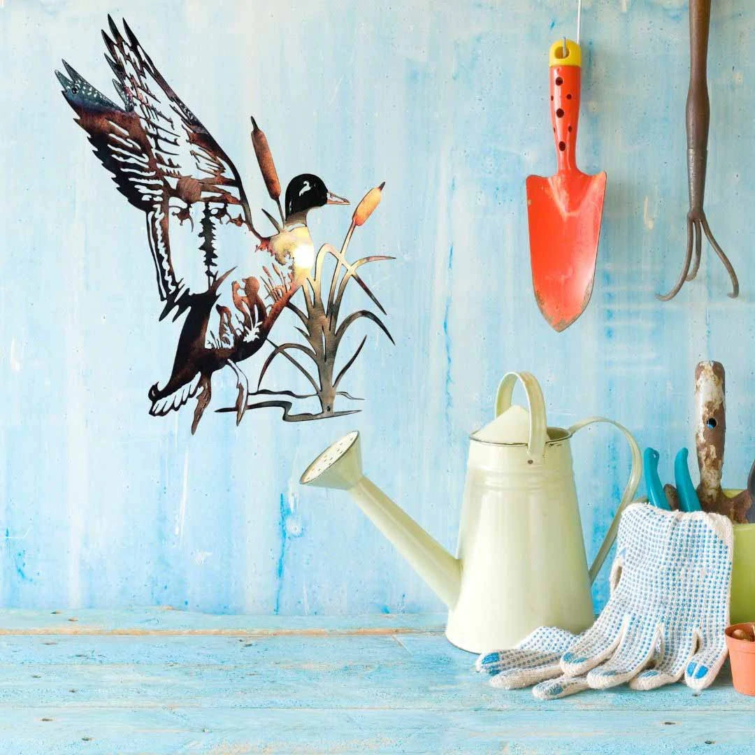 Metal Mallard Wall Art – Rustic Beauty for Your Home