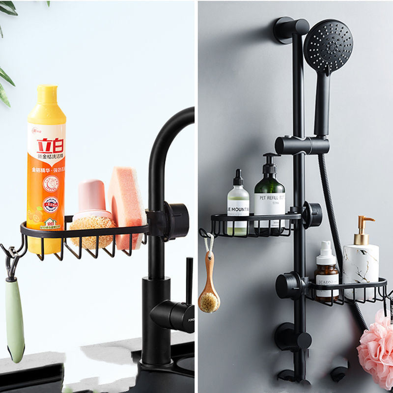 Bathroom Shower Shelf Organizer Rack | Rustproof Aluminum Space Saving Storage Solution