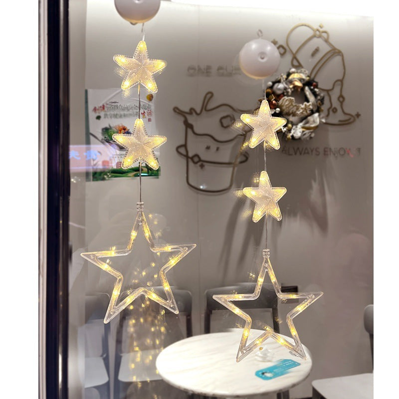 3pc LED Star Ornaments for Magical Christmas Glow