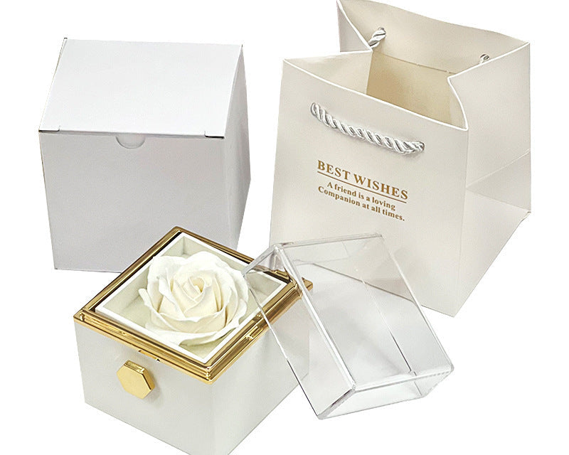 Rotating Flower Soap Rose Box – Perfect Anniversary Surprise