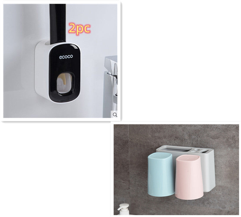 Bathroom Organizer & Toothpaste Dispenser for Everyday Ease