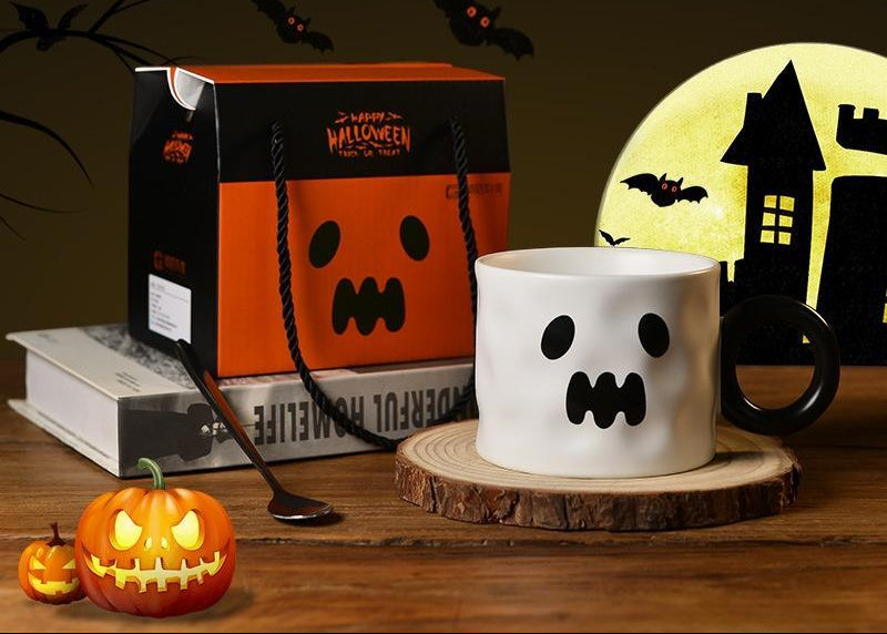 Halloween Party Mug – Cute Pumpkin Ceramic Coffee Cup
