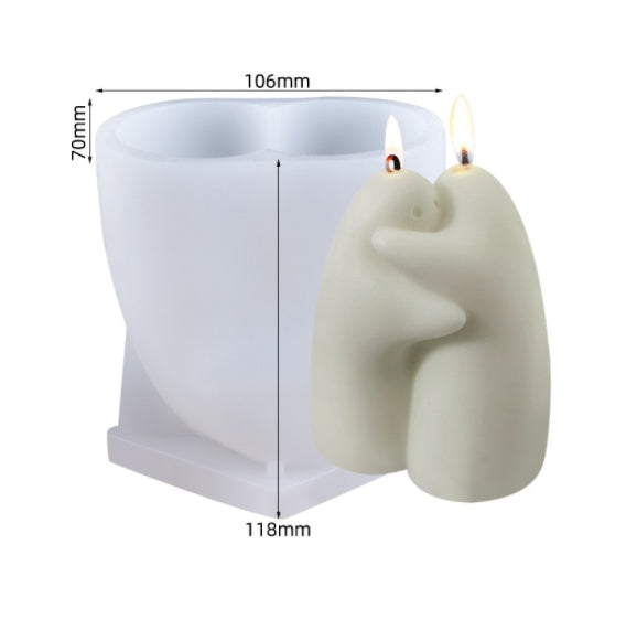 Scented Candle Silicone Mold – DIY Candle Holder Making Tool for Home Decor & Crafts