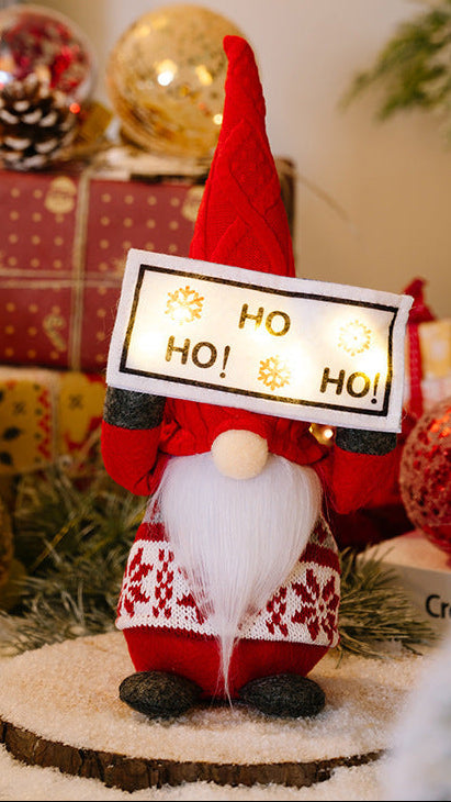 Christmas Fabric Doll Ornament for Cozy Holiday Deco