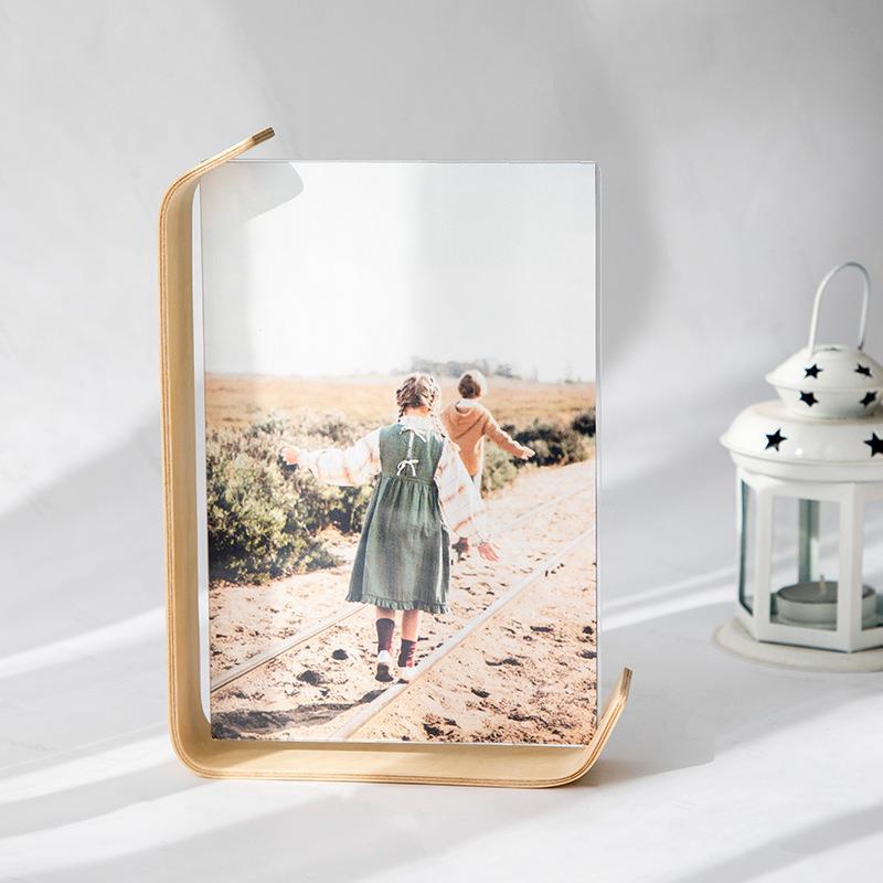 Modern Acrylic Wooden Photo Frame – DIY Herbarium Display | Wedding & Home Memory Frame