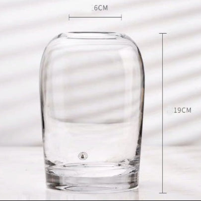 Decorative Glass Vase for Flowers – Modern Living Room & Dining Table Accent