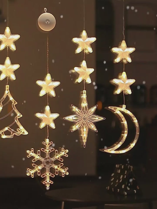 3pc LED Star Ornaments for Magical Christmas Glow