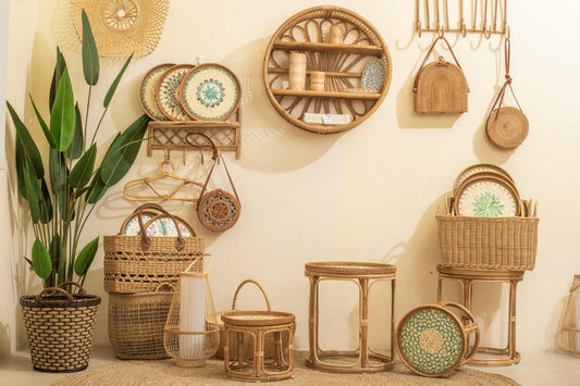 How to Style a Small Entryway with Wall Baskets
