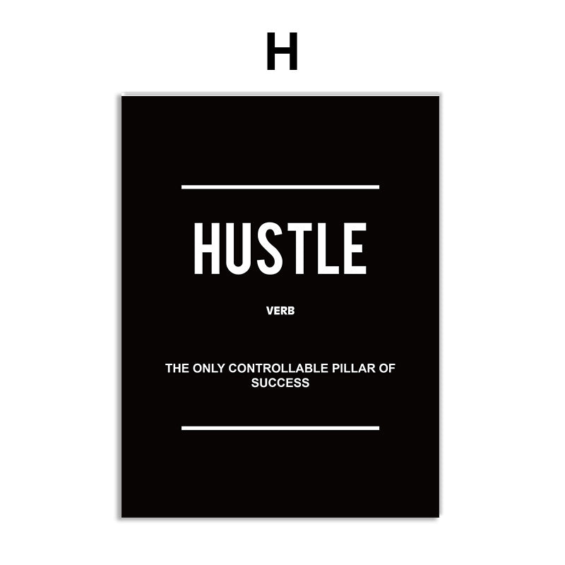 Inspirational Wall Art Canvas – Motivational Quotes Decor for Home & Workspace