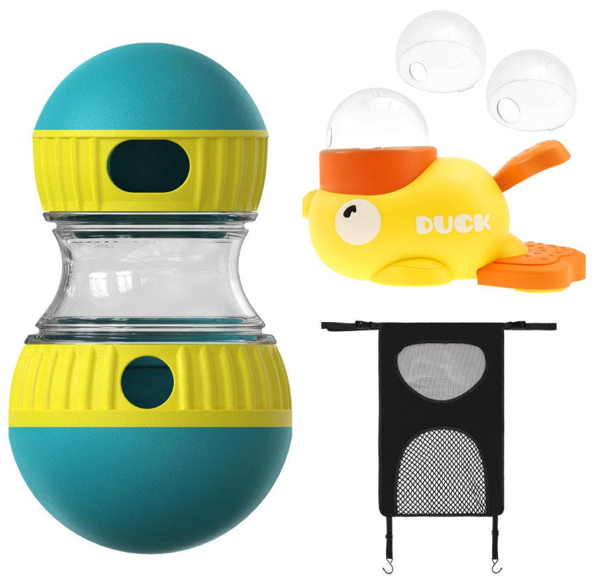 Smart Dog Treat Dispenser Ball – Interactive Puzzle Toy for Slow Feeding & Play