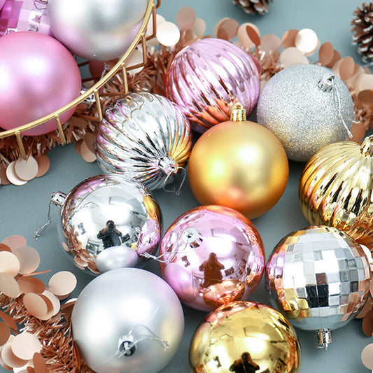 34pcs Christmas Ball Ornaments Set 4cm – Shatterproof Xmas Tree Decorations
