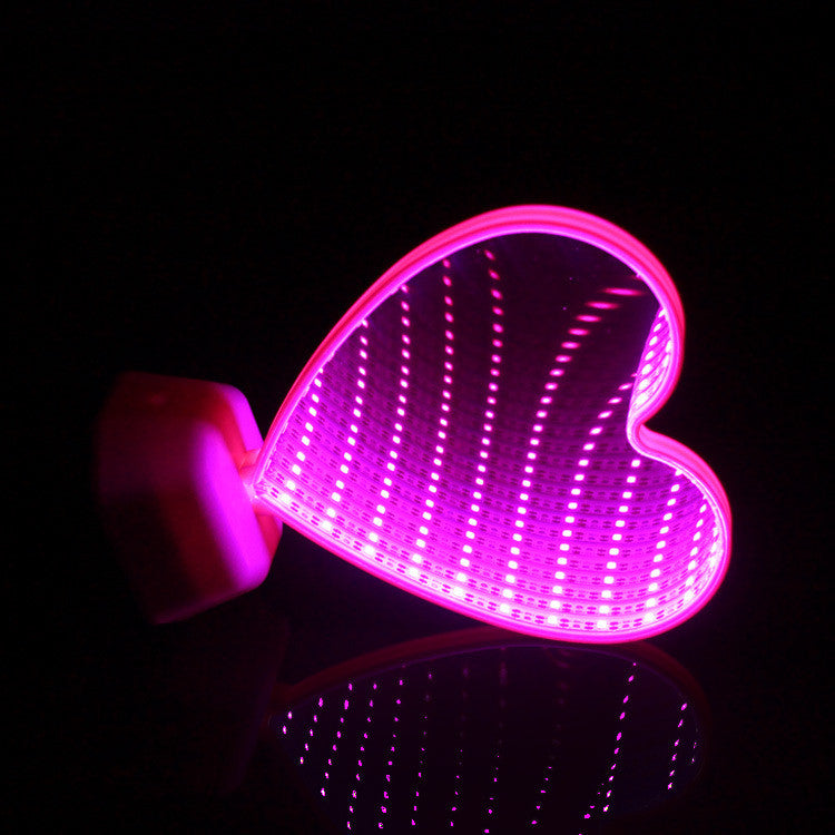 Creative Infinity Mirror LED Light – Double-Sided Love Tunnel Lamp