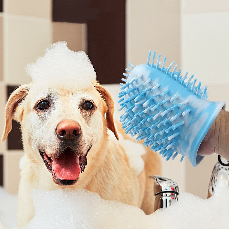 2 in 1 Pet Paw Washer Cup – Portable Dog Foot Cleaner Brush for Mud & Dirt Removal