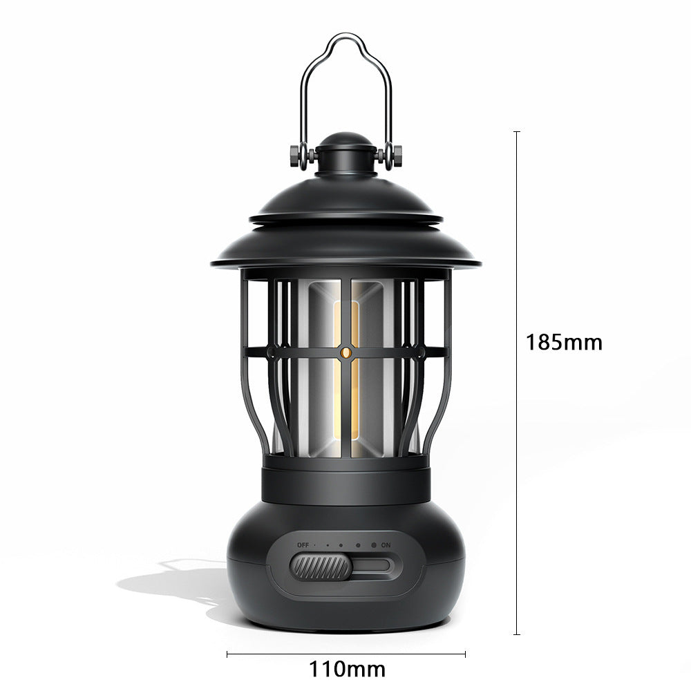 Vintage Style USB Rechargeable Camping Lantern
