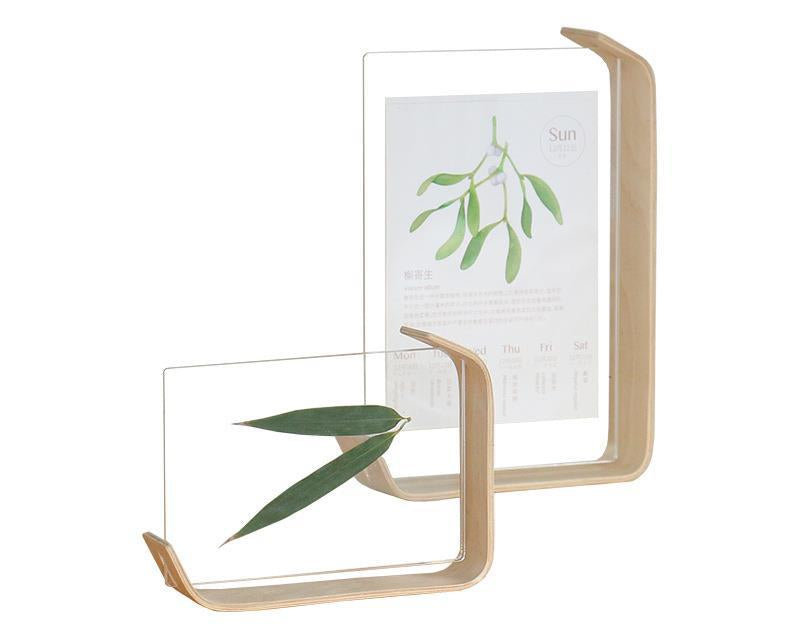 Modern Acrylic Wooden Photo Frame – DIY Herbarium Display | Wedding & Home Memory Frame