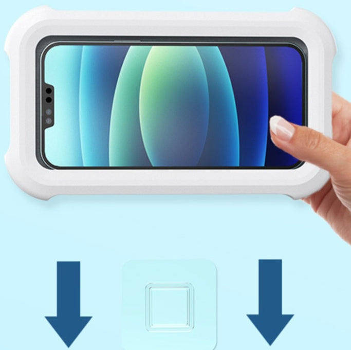 Waterproof Bathroom Phone Box – Wall Hanging Mobile Rack for Shower