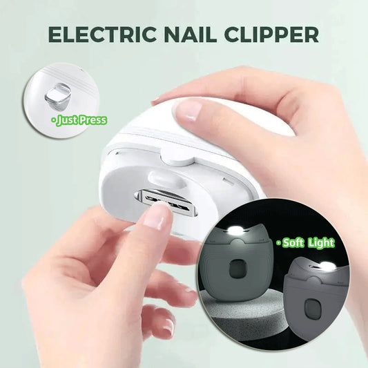 Smart Electric Nail Trimmer Rechargeable – Mini Nail Clippers for Kids & Adults Home Use