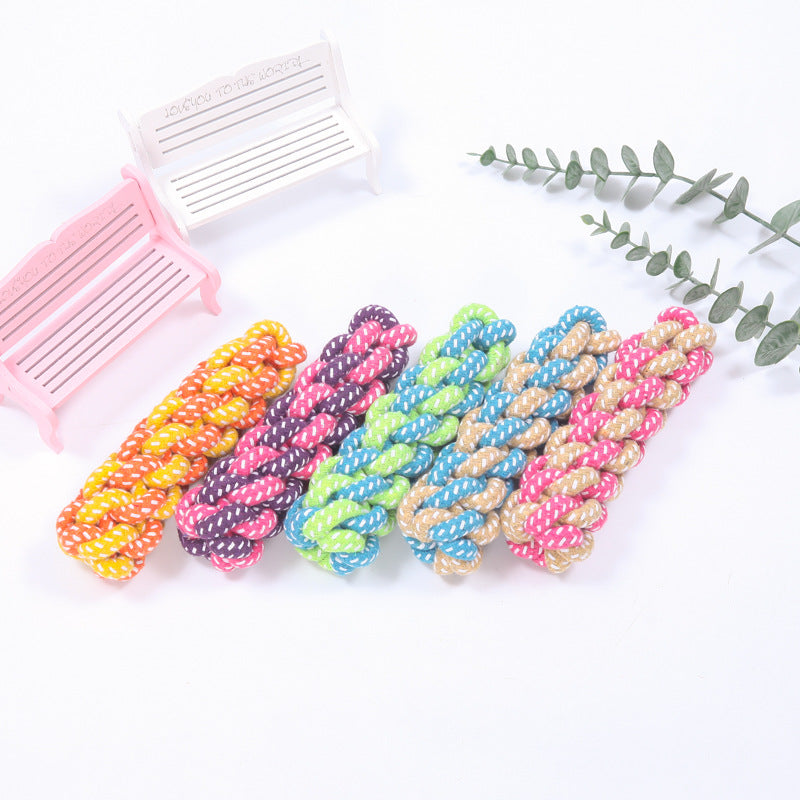 Interactive Dog Rope Chew Toy – Dental Care Ball for Small & Large Dogs