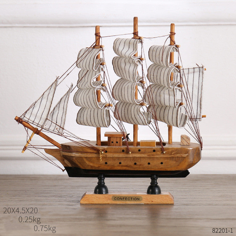 Coastal Sailing Home Decor – Creative Craft Ornament for Modern Interior Design