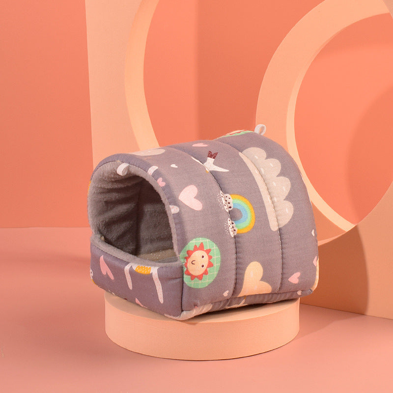 Breathable Hamster Bed Cotton Nest Soft Warm Small Pet Sleeping House