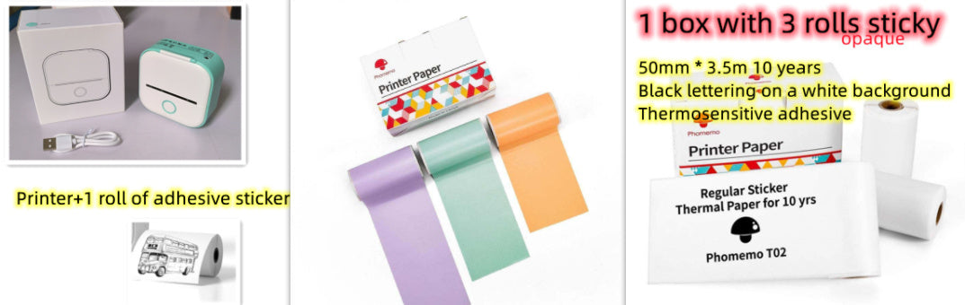 Mini Label & Photo Printer – Easy, Quick, Portable