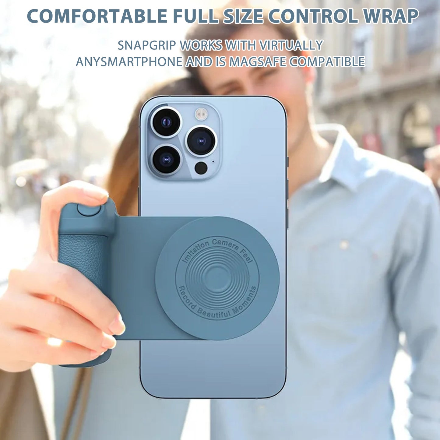 Multifunctional Phone Camera Grip Stabilizer – Anti-Shake Magnetic Handle for Content Creators