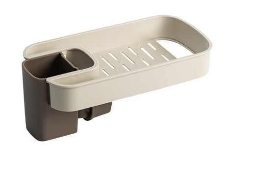 Kitchen Sink Faucet Holder – Space-Saving Sponge & Soap Drain Rack Organizer
