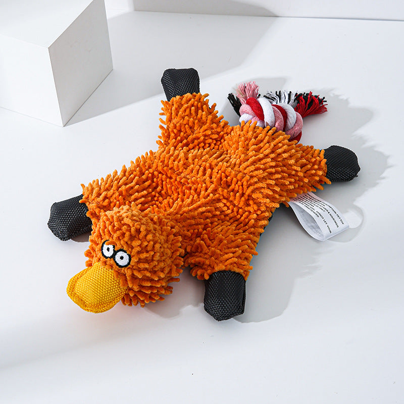 Engaging Plush Dog Toy – Duck Design for Chewing, Fetching, & Play