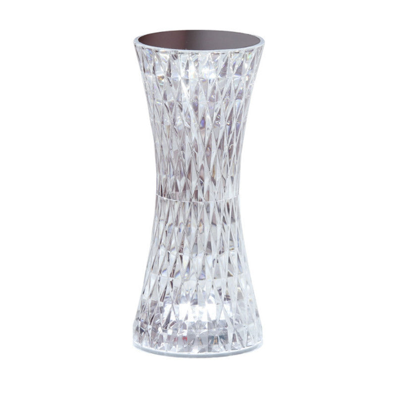 Crystal LED Table Lamp – Rechargeable Night Light for Bedroom & Luxury Room Decor