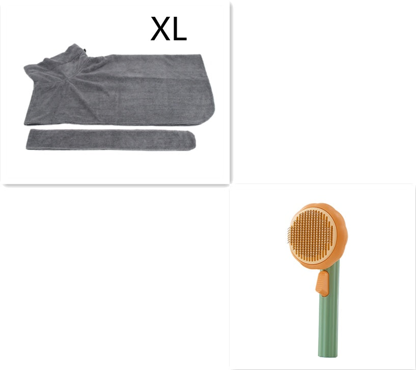 Pet Grooming Comb – Steel Wire Hair Removal Brush for Cats & Dogs