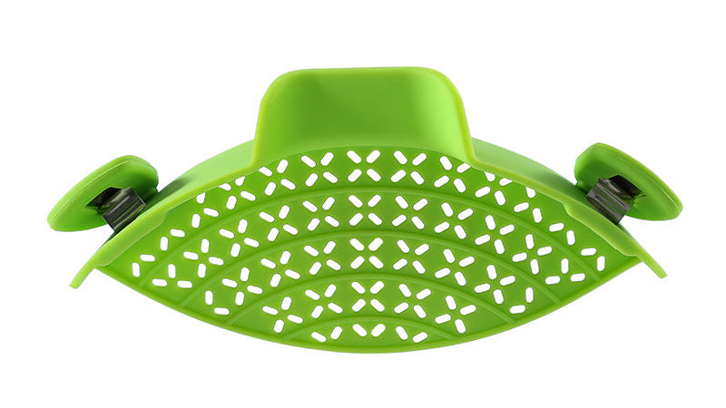 Silicone Pot Strainer Clip – Easy Drain Stopper for Mess-Free Cooking