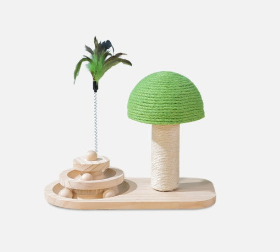 Cat Scratcher Toy with Double Sisal Balls