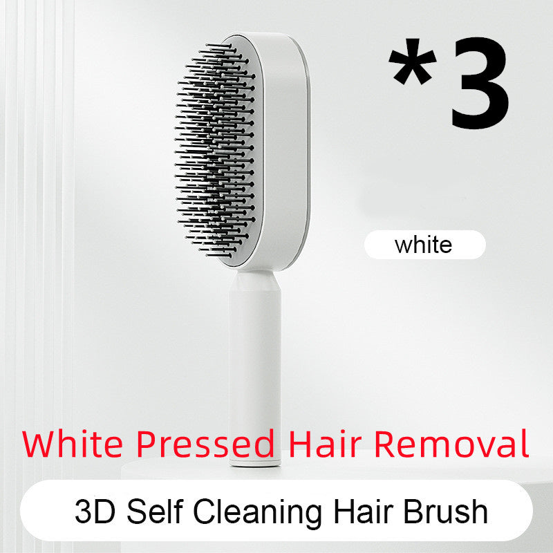 Self-Cleaning Hair Brush – Detangling & Smoothing with One-Click Hair Removal