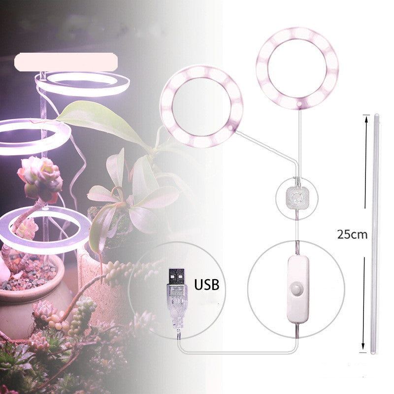 Portable LED Grow Lamp for Plants – Full Spectrum Indoor Plant Light